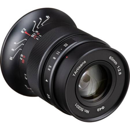 7Artisans 60mm F2.8 Macro Mark II APS-C - obiektyw stałoogniskowy